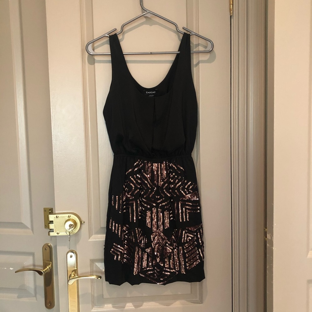 Beautiful Bebe dress with sequins